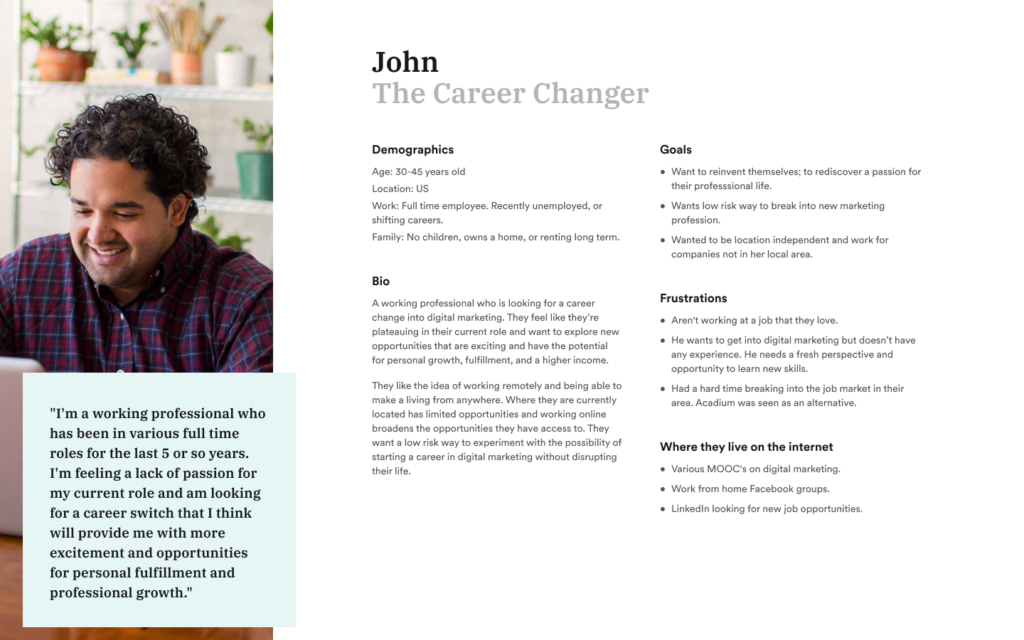 The Career Changer